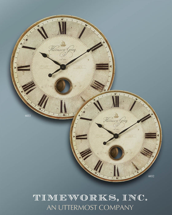 Harrison Gray - 23" Clock - Beige