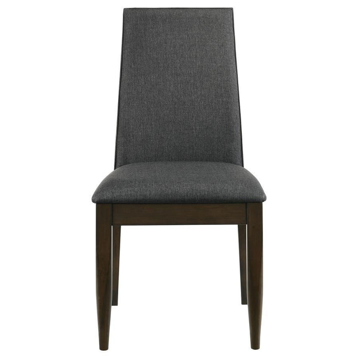 Wes - Upholstered Side Chair (Set of 2) - Gray And Dark Walnut