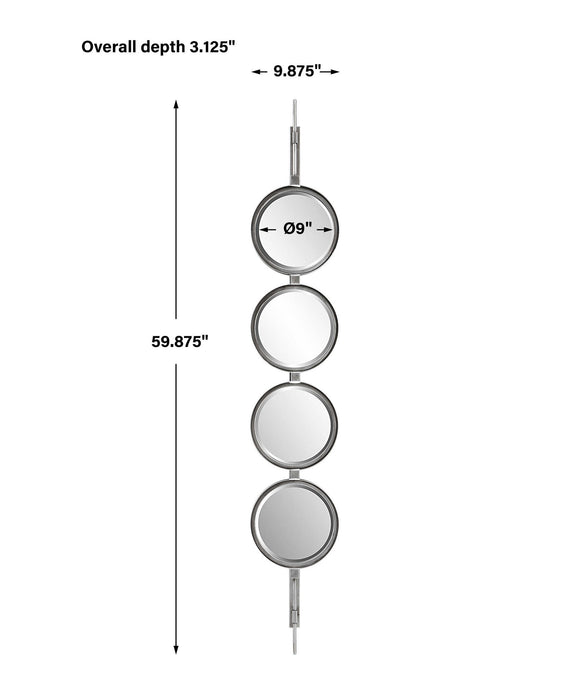 Button - Mirror - Gray