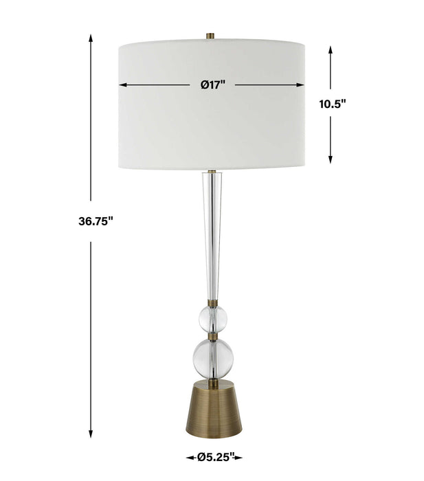 Annily - Crystal Table Lamp - Brass