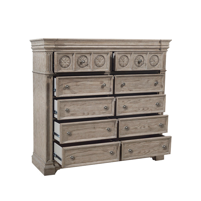 Kingsbury - 10 Drawer Master Chest - Gray