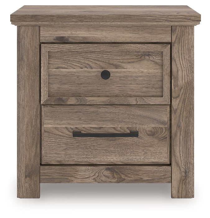 Rusticott - Two Drawer Night Stand - Brown