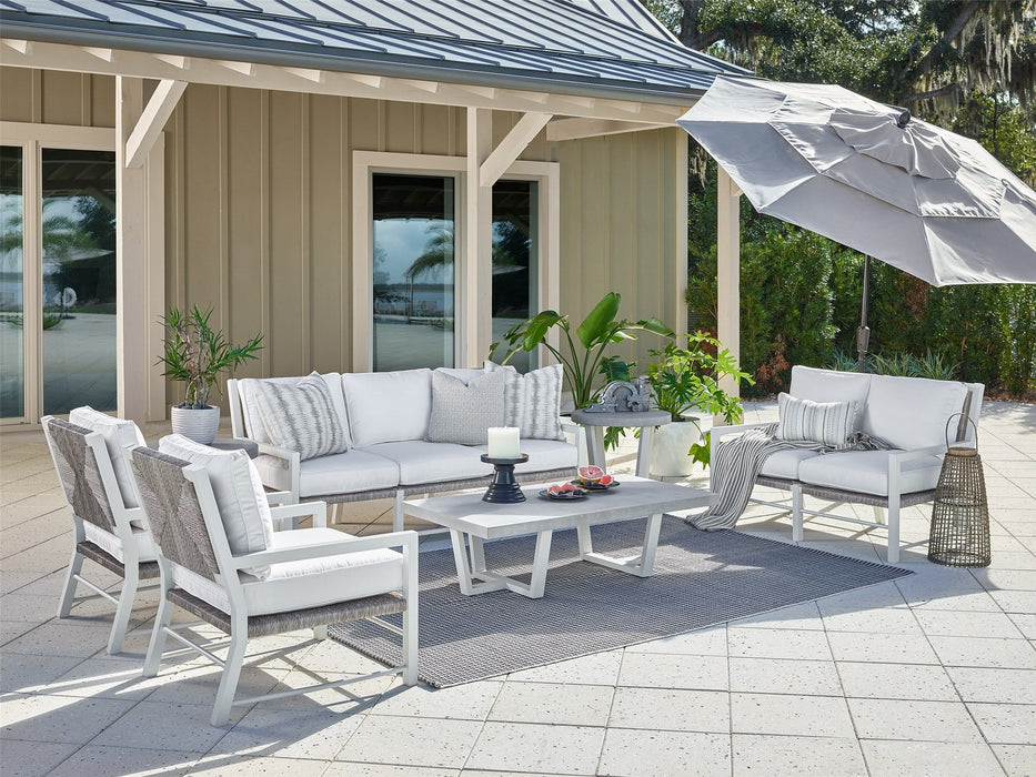 Coastal Living Outdoor - Tybee Loveseat - Pearl Silver