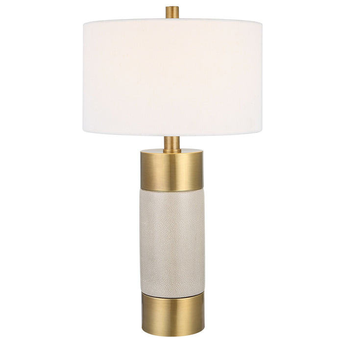 Adelia - Ivory & Brass Table Lamp