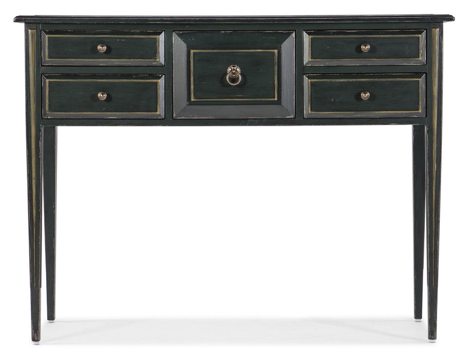 Charleston - Five-Drawer Console Table - Dark Green