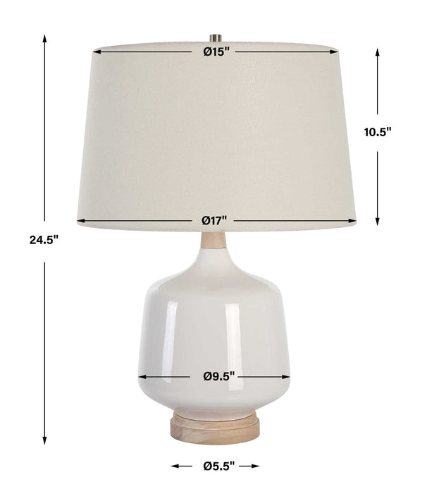 Opal - Table Lamp - Gloss White