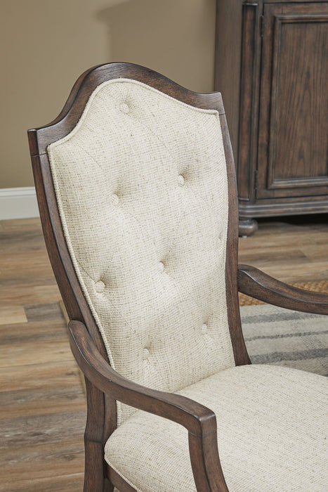Saddle Creek - Upholstered Arm Chair (Set of 2) - Timber Brown