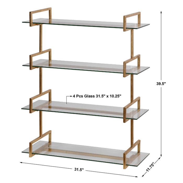 Auley - Wall Shelf - Gold