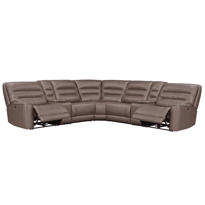 Lawson - Power Reclining Sectional With Adjustable Headrests