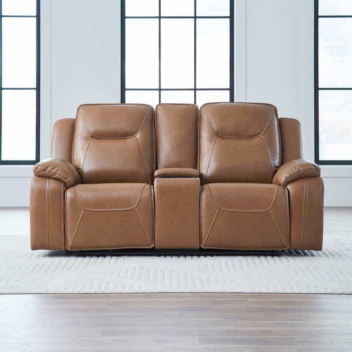 Callihan - Loveseat With Console P3 & ZW - York Butternut