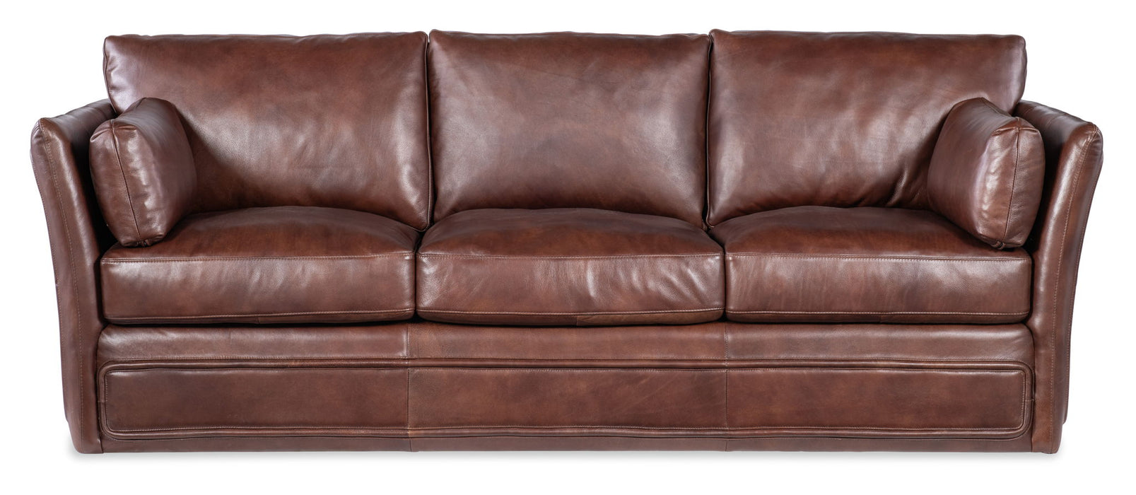 SS - Woodstock 3-Seat Sofa - Brown