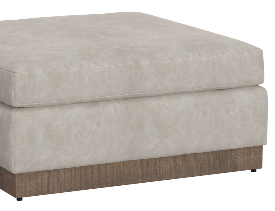 Georgia - Upholstered Square Ottoman - Oyster