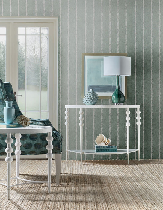 Melange - On The Bright Side Demilune Console - White