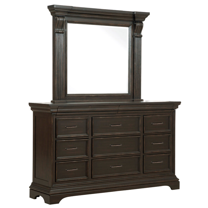 Caldwell - Dresser/Mirror - Brown