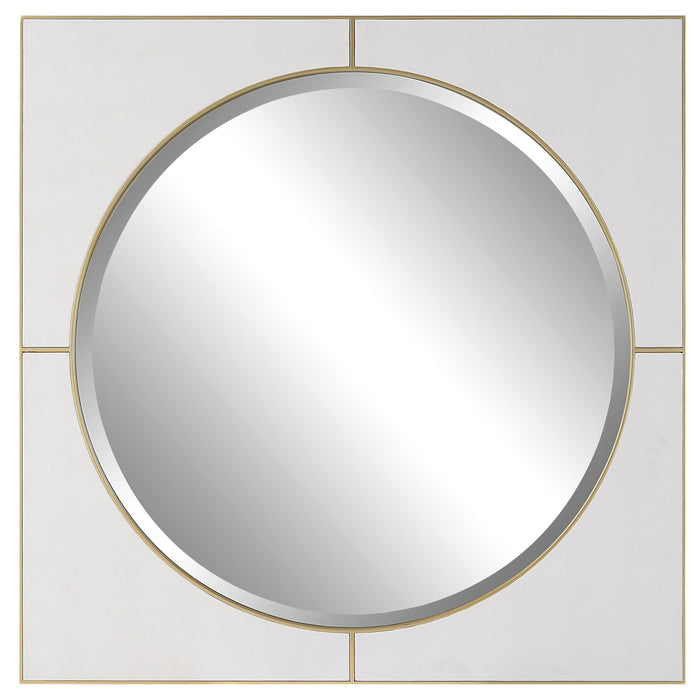 Cyprus - Square Mirror - White