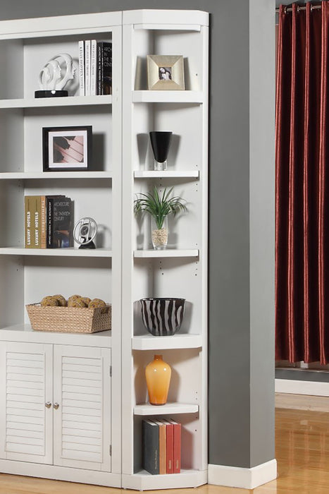 Boca - Outside Corner Bookcase - Cottage White