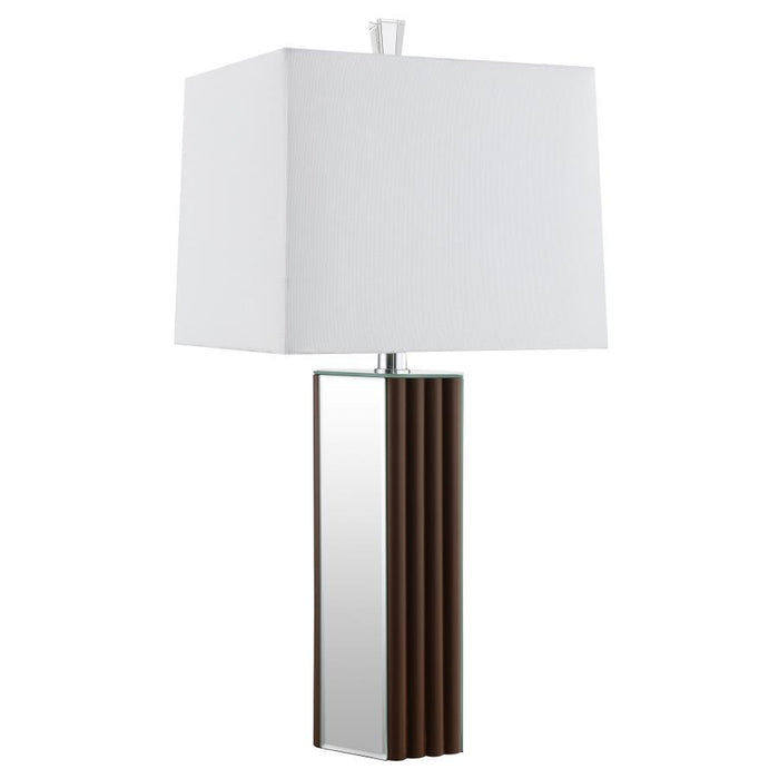 Elena - Square Tapered Mirrored Lamp