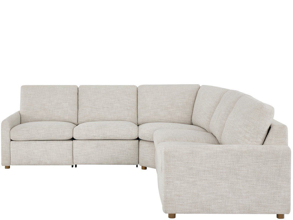 Hyde - 5 Piece Sectional - White