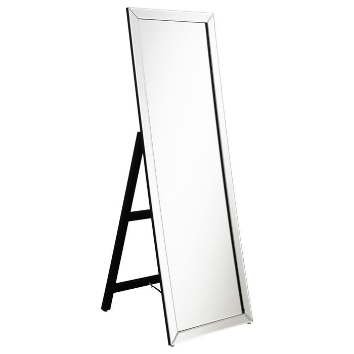 Soline - Rectangle Cheval Mirror - Silver