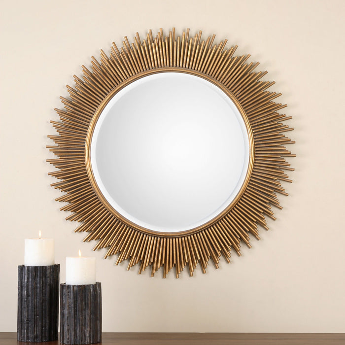 Marlo - Round Mirror - Gold