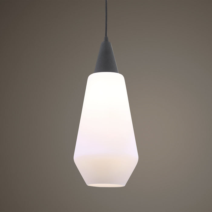 Eichler - 1 Light Mini Pendant - White & Black