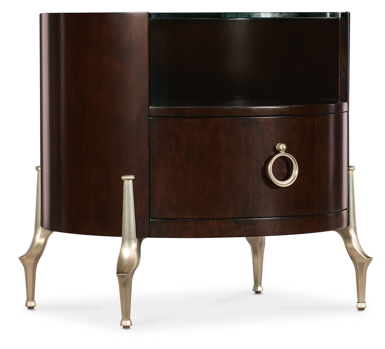 Bella Donna - Round Side Table - Dark Brown