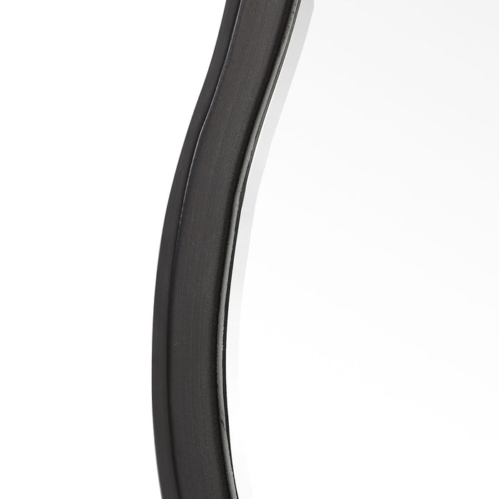 Aneta - Round Mirror - Black