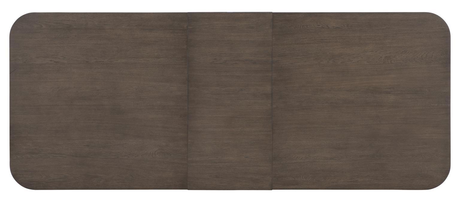 Lancia - Complete Double Pedestal Dining Table - Charred Oak