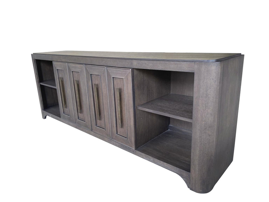 Lancia - 82" Media Console - Charred Oak