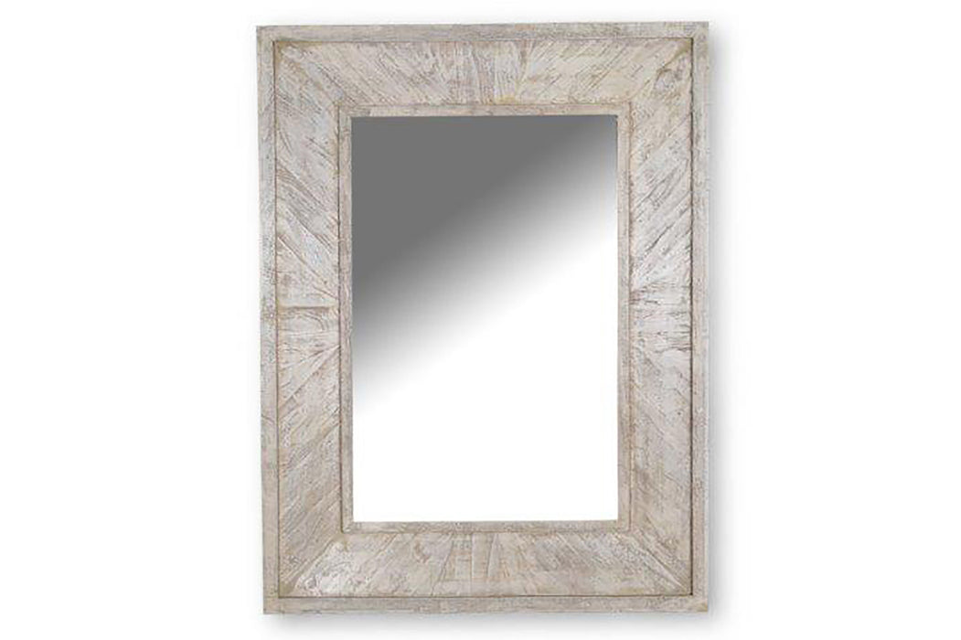 Crossings Monaco - Wall Mirror - Weathered Blanc