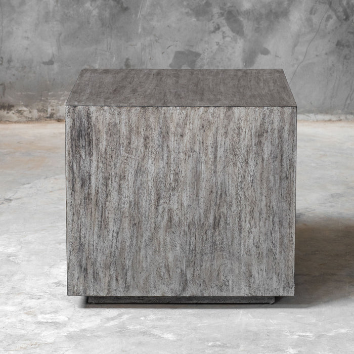 Kareem - Modern Side Table - Gray