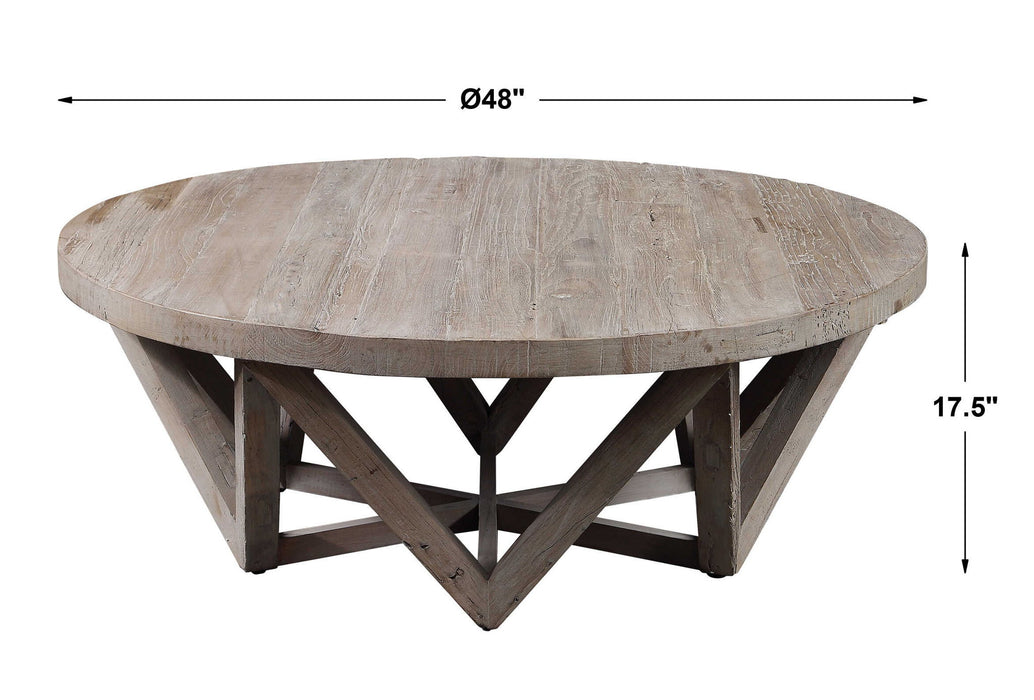 Kendry - Reclaimed Wood Coffee Table - Light Brown