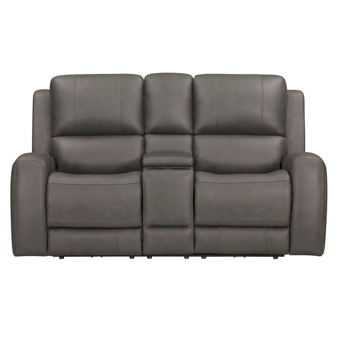 Belmont - Zero Gravity Power Reclining Tilt Console Loveseat P3 - Autumn Fog