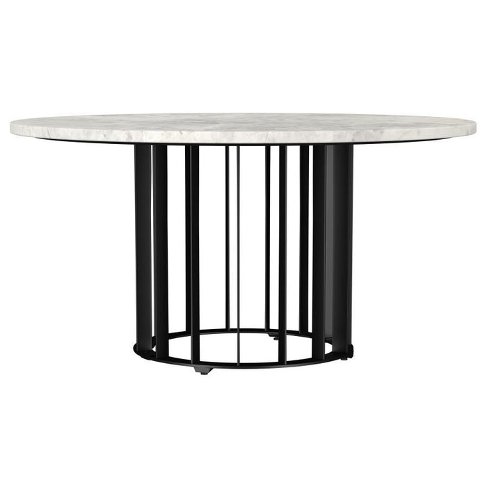 Haven - Round Genuine White Marble Top Table