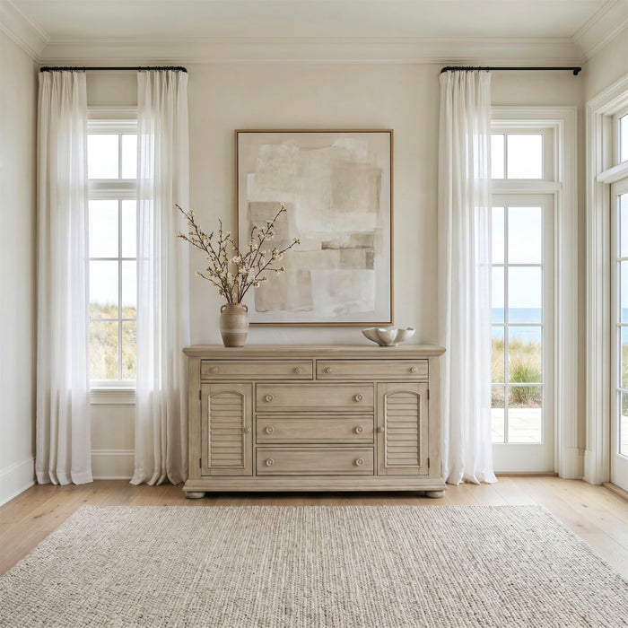 Summer House - 2 Door 5 Drawer Dresser - Sand Dune