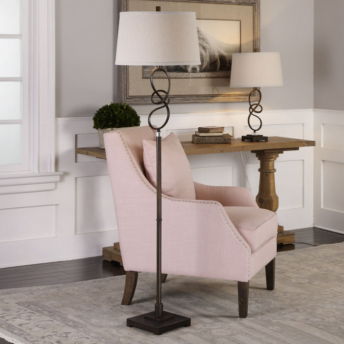 Tenley - Twisted Floor Lamp - Bronze