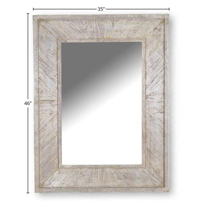 Crossings Monaco - Wall Mirror - Weathered Blanc