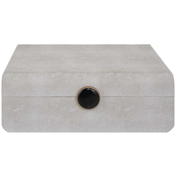 Lalique - Shagreen Box - White