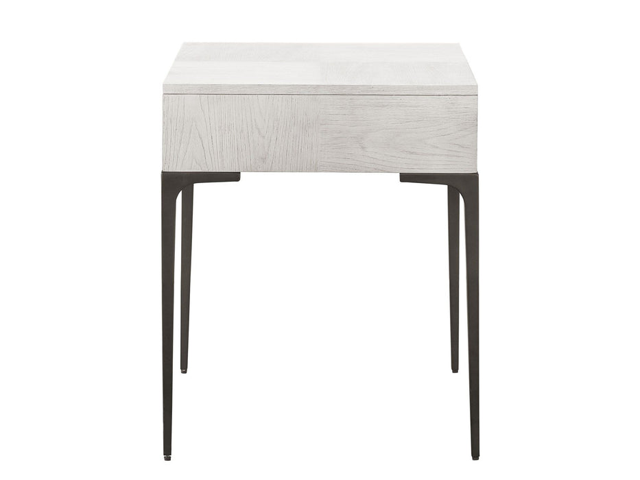 Soliloquy - Dahlia Drawer End Table - White