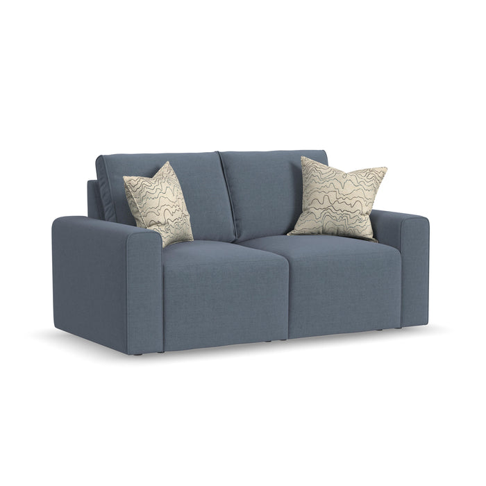 Dawson - Stationary Loveseat - Blue