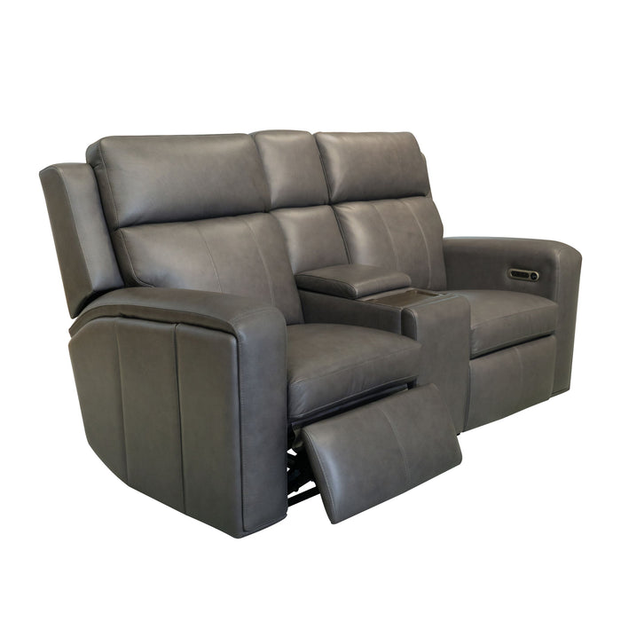 Wyatt - Power Reclining Loveseat With Console & Power Headrests & Lumbar