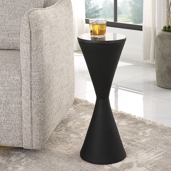 Time's Up - Hourglass Shaped Drink Table