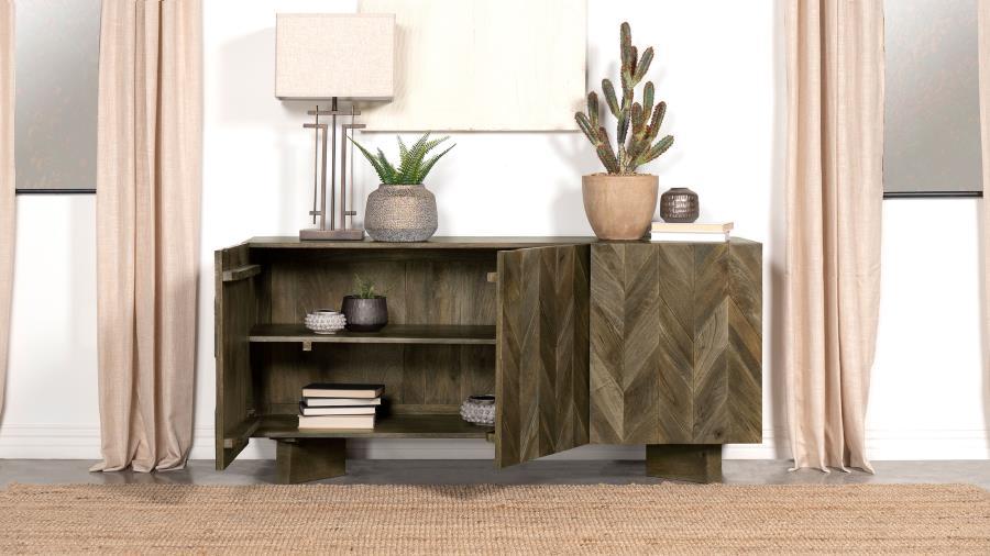 Tyler - 3-Door Dining Sideboard Server - Mango Brown