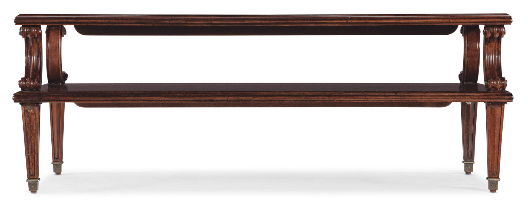 Charleston - Rectangle Cocktail Table - Brown, Dark