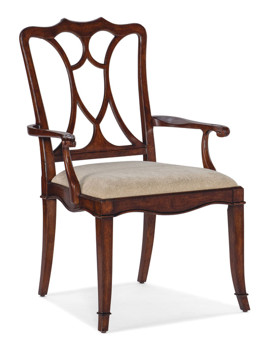 Charleston - Upholstered Seat Arm Chair (Set of 2)