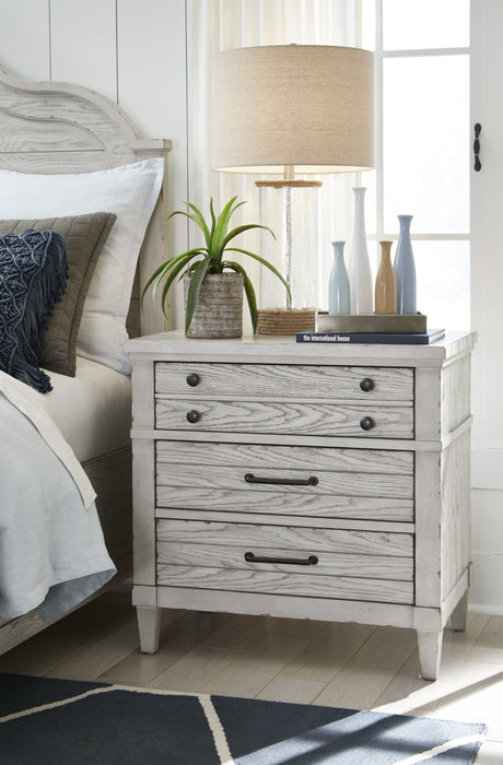 Belhaven - Nightstand - Pearl Silver