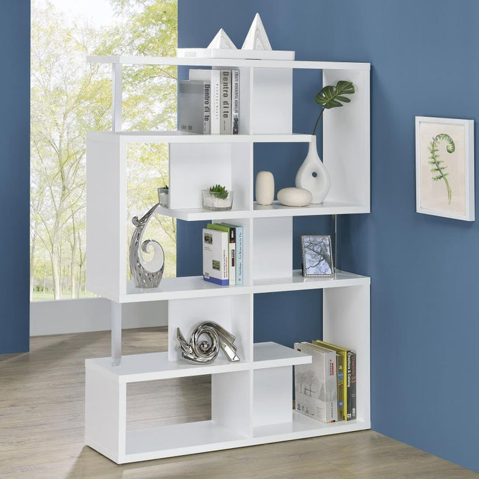 Hoover - 5-tier Geometric Design Bookcase