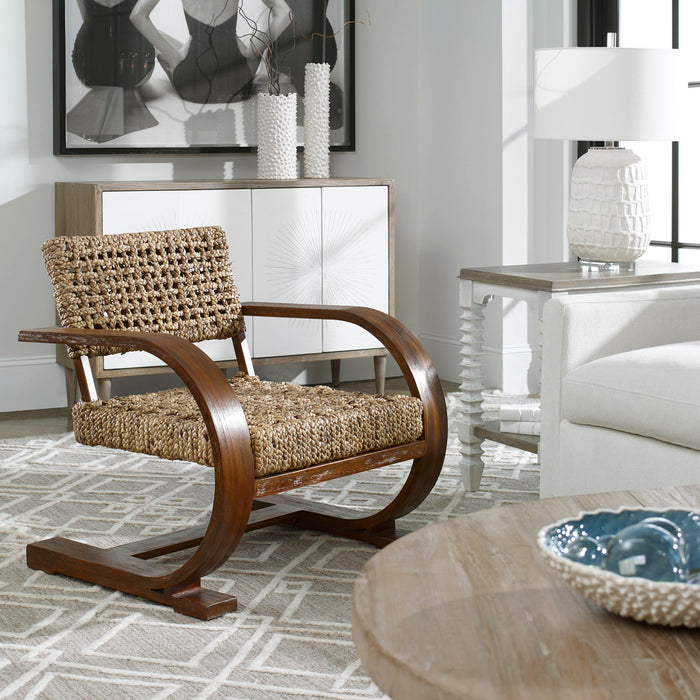 Rehema Woven Accent Chair Natural