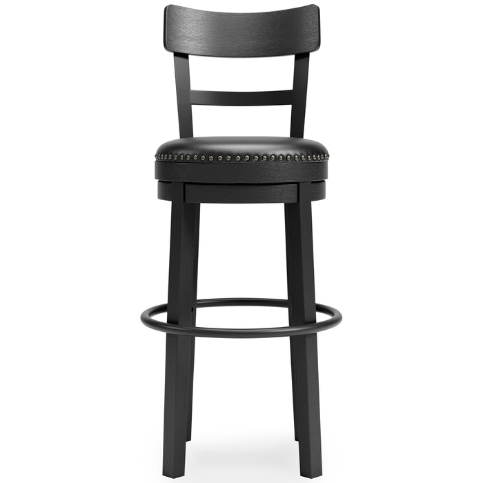 Valebeck -  Tall Upholstered Swivel Barstool