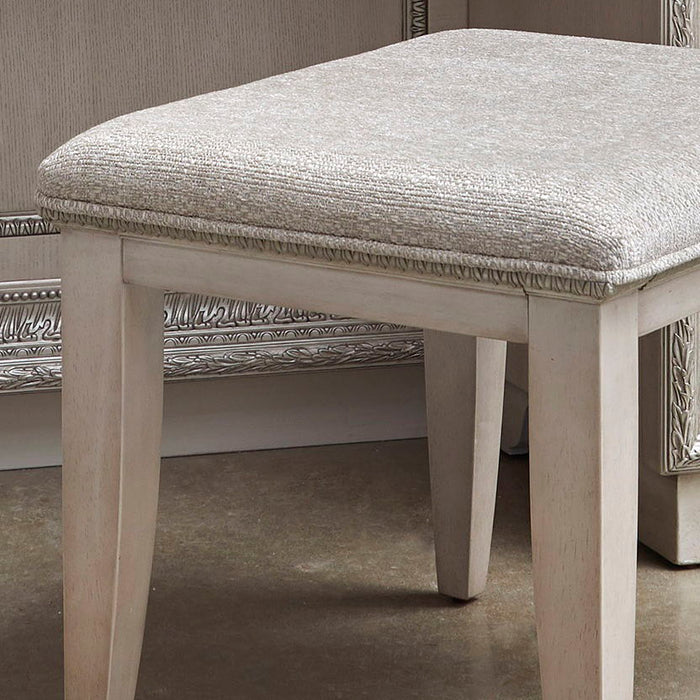 Camila - Vanity Stool - Creamy White